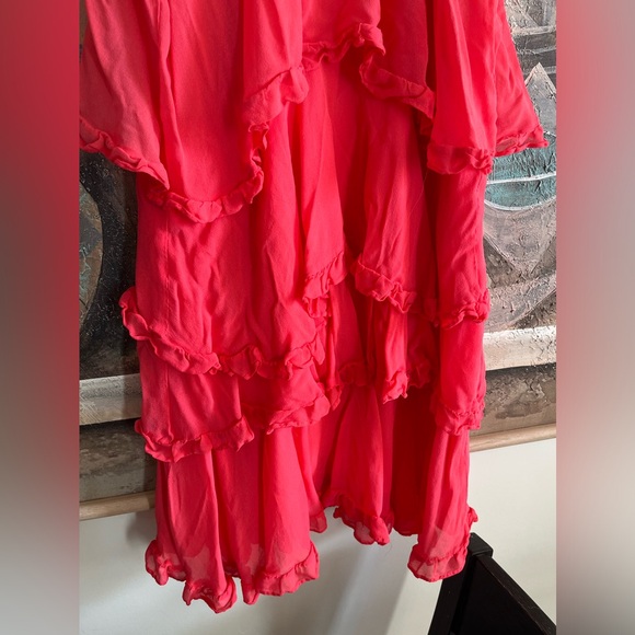 Evernew Pink Tiered Mini Dress - Picture 4 of 9